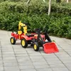 HOMCOM Voetgestuurde tractor met aanhanger, voetgestuurde Productafbeelding-voorbeeld 2