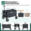 Sekey Bollerwagen, Faltbarer Handwagen 4 Räder, 80KG / 60L, Produktbild-Vorschau 6