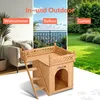 Cadoca Cuccia per gatti con balcone scaletta casetta gatto Anteprima dell’immagine prodotto 6