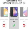 The image shows three different phone models with compatibility information for Samsung Galaxy A54 5G. Produktbild-Vorschau