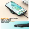 A phone case is shown on a wireless charger, with text highlighting its compatibility. Anteprima dell’immagine prodotto