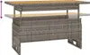 Tavolo da giardino grigio 100x50x43/63 cm in legno di Anteprima dell’immagine prodotto 5