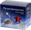 EWA, pyramidové svíčky, červené, 24 kusů Náhled obrázku produktu 4