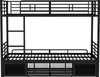 Sweiko ijzeren bedframe, stapelbed, open schoenenkast, Productafbeelding-voorbeeld 17
