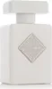 A white perfume bottle with a silver emblem on a white background. Náhled obrázku produktu