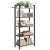 A five-tier bookshelf with various decorative items and books. Produktbild-Vorschau