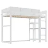 MODFU Hochbett 90 x 200 cm mit Rausfallschutz, Etagenbett Produktbild-Vorschau 6