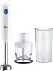 BRAUN Stabmixer Set MQ10.201.M 450Watt weiß/blau Anteprima dell’immagine prodotto 1