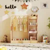 COSTWAY 93,5x38x100 cm armadio per bambini con specchio, Anteprima dell’immagine prodotto 2