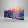 Bild auf Leinwand - Leinwandbild - 5 Teile - Öl Winter Produktbild-Vorschau 3