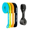 A set of resistance bands and a door anchor are displayed against a white background. Produktbild-Vorschau
