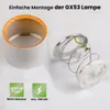 LUMILED Reflektor natynkowy GX53 Oprawka Białe drewno Podgląd zdjęcia produktu 5