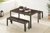 riess-ambiente Moderne Gartenbank DESIGNO 130cm dunkelbraun Produktbild-Vorschau 5
