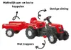 Dolu Traptractor met Aanhanger Rood/Zwart Náhled obrázku produktu 7