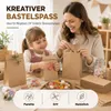 50x kraftové papierové vrecká udržateľné hnedé vrecká 21 x Náhľad obrázku produktu 7