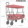 AREBOS Bollerwagen Faltbar mit Dach Rot | mit Netz- & Produktbild-Vorschau 7