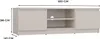 A product shot of a TV stand with dimensions indicated. Náhled obrázku produktu