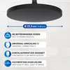 WENKO Dusch Kopf Regen Dusche Ø22,5 cm Automatic Cleaning Produktbild-Vorschau 3