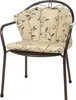 A close-up studio shot of a single chair cushion with a floral pattern. Produktbild-Vorschau