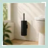 Relaxdays Toilettenbürste Wandmontage, Kleben oder Bohren, Produktbild-Vorschau 2
