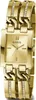 A close-up, studio shot of a gold Guess watch. Náhled obrázku produktu