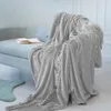 Coperta copriletto a righe poltrona letto grande grigio Anteprima dell’immagine prodotto 15
