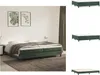 vidaXL Boxspringbett Dunkelgrün 200x200 cm Samt -  Betten & Produktbild-Vorschau 1
