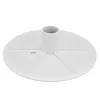 A white plastic pool skimmer vacuum plate adapter is shown on a white background. Produktbild-Vorschau