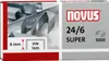 A close-up view of a box of Novus 24/6 Super staples. Anteprima dell’immagine prodotto