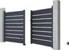 Gartentor Flügeltor Doppeltor - 305 x 165 cm - durchbrochen Produktbild-Vorschau 3