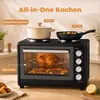 HOMCOM 36 liter mini-oven met 2 kookplaten, elektrische Productafbeelding-voorbeeld 4
