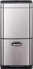 A stainless steel recycling bin with a sensor lid and a pull-out drawer. Náhľad obrázku produktu