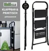 Trittleiter 3-stufig klappbar 150 kg Anti-Rutsch Produktbild-Vorschau 6