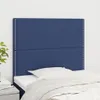 vidaXL Kopfteil Blau 100 x 5 x 118/128 cm Stoff Produktbild-Vorschau 2