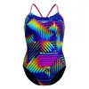Speedo Club Training Bedruckter Fixed-Crossback-Badeanzug Produktbild-Vorschau 6
