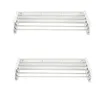 Two identical white wall-mounted drying racks are shown against a white background. Produktbild-Vorschau