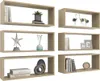 vidaXL Cube Shelves 6 ks Sonoma Oak 60x15x23 cm odvozený Náhled obrázku produktu 3