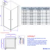 Heilmetz Cabine de douche 80x80x185cm Porte battante Cabine Voir les images du produit 9