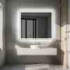 A modern bathroom vanity with a mirror and sink. Produktbild-Vorschau