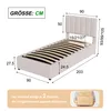 Einzelbetten 90x200 Boxspringbett mit Stauraum Produktbild-Vorschau 7