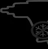 A stylized graphic of a tool with a snowflake symbol crossed out. Produktbild-Vorschau