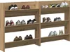 vidaXL Schuhschrank 2 pcs Artisan-Eiche 85 x 18 x 90 cm Produktbild-Vorschau 2