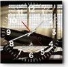Wanduhr - Quadrat - Glasuhr - Airplain Hangar Flug Produktbild-Vorschau 1