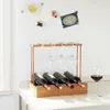 Decopatent Weinregal aus Bambus für 4 Weinflaschen und 4 Produktbild-Vorschau 3