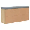 vidaXL Panca per scarpe in rovere Sonoma 102x32x50 cm Anteprima dell’immagine prodotto 4