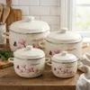 Zestaw Garnków Emaliowanych Magnolia 8 El. Indukcja Gaz Podgląd zdjęcia produktu 2