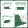 Gartenschaukel Sitzbezug 114x93 cm Gruen 600D PVC Produktbild-Vorschau 2