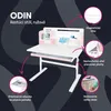 Kondela Rostoucí psací stůl Odin - růžová / bílá Náhled obrázku produktu 4