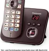 Telefono cordless Panasonic KX-TG6821GA con AB marrone moka Anteprima dell’immagine prodotto 5