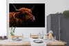 MuchoWow® Poster Schottisches Hochlandrind - Zunge - Nase Produktbild-Vorschau 3
